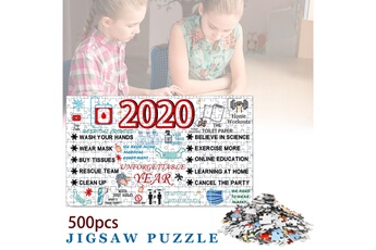 Puzzle AUCUNE 2021 enfant 500 pièces noël puzzle papier adulte enfants jouets cadeau famille - blanc