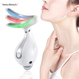Appareil Anti Rides Massage Vibration Pour Visage et Cou - Blanc Appareil Anti Rides Massage Vibration Pour Visage et Cou - Blanc