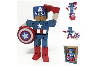 Figurine pour enfant Zkumultimedia Marvel - wooden figure - captain america - 20cm