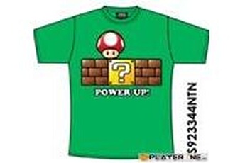 Figurine pour enfant Zkumultimedia Nintendo - t-shirt super mario : power up green (xs)