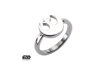 Bijou de déguisement Zkumultimedia Star wars - women's stainless steel rebel alliance cut ring - size 6
