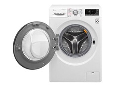 LG TrueSteam 6 Motion Direct Drive F854J71WRH - Machine à laver séchante - WiFi - largeur : 60 cm - profondeur : 56 cm - hauteur : 85 cm - chargement