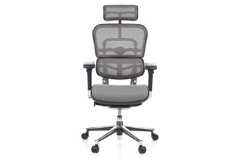 hjh OFFICE Fauteuil de bureau Hjh Office Siège / fauteuil direction ergohuman tissu maille gris office