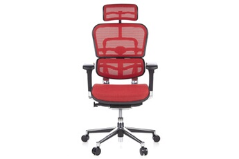 hjh OFFICE Fauteuil de bureau Hjh Office Siège / fauteuil direction ergohuman tissu maille rouge office