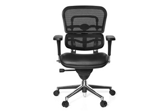 hjh OFFICE Fauteuil de bureau Hjh Office Siège / fauteuil direction ergohuman tissu maille noir office