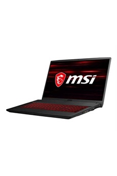 PC portable Msi Thin GF75 10SCXR-216XFR - Intel Core i5 10300H / 2.5 GHz - Aucun SE fourni - GF GTX 1650 - 16 Go RAM - 256 Go SSD NVMe + 1 To HDD - 17.3" 1920 x 1080
