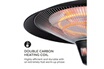 Blumfeldt Loras - chauffage extérieur infrarouge sur pied , 3 puissances 900/1200/2100w , design rétro , noir photo 4
