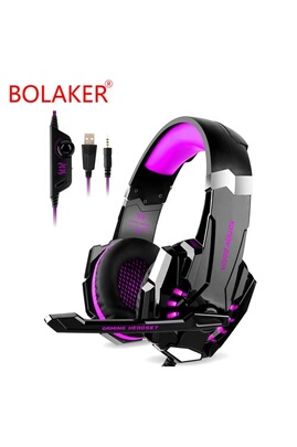 Casque PC Bolaker Casque gaming filaire G9000 pour PC/PS4/Xbox/Switch -  Violet