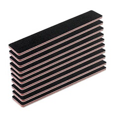 GENERIQUE - Limes à ongles professionnelles - 50 pièces - Noir