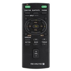 Télécommande GENERIQUE Télécommande RM-ANU192 de Barre de son Sony SACT60BT HTCT60BT SSWCT60