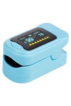 Oxymètre de pouls GENERIQUE Finger Pulse Oximeter Portable LED BU-Bleu