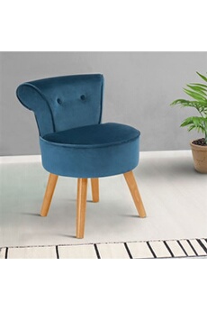 fauteuil de salon id market fauteuil crapaud en velours bleu
