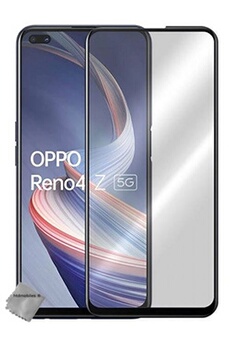 Protection d'écran pour smartphone Htdmobiles Film de protection verre trempe incurve integral pour Oppo Reno 4 Z 5G - NOIR -