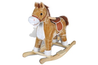 Transat et balancelle bébé Vidaxl Animal de cheval à bascule avec musique -