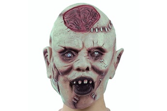 Masques GENERIQUE Halloween funny bald big head set horror ghost funny props latex mask comme l'image