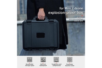 Accessoires pour maquette GENERIQUE Pour dji mini 2 drone safety box sac de rangement étanche étui de transport rigide noir