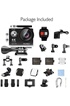 GENERIQUE Caméra Sport AKASO Etanche 4k Ultra HD 30fps 2 Batteries Rechargeables Télécommande 19 Kits d'Accessoires Noir photo 3