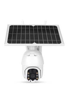 Vidéosurveillance GENERIQUE Caméra PTZ WiFi 1080P avec panneau solaire 8W détection de mouvement PIR CCTV
