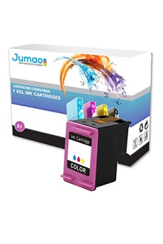 Cartouche d'encre Jumao Cartouche jet d'encre couleurs 21 ml compatible pour HP 302XL, DeskJet 3637 3638 2130 - -