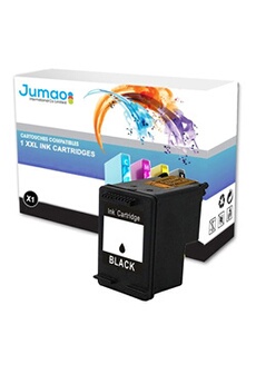 Cartouche d'encre Jumao Cartouche jet d'encre noir 15 ml compatible pour HP 302XL, DeskJet 3637 3638 2130 - -