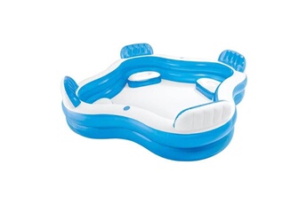 Aire de jeu gonflable Intex Intex piscine gonflable avec 4 sieges pour enfant et famille - 2,29x2,29x0,66m