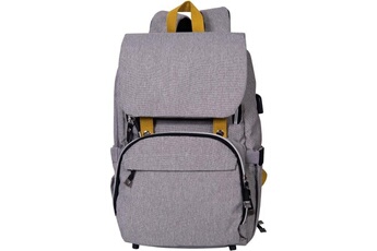 Sac à langer Baby On Board Baby on board sac a dos a langer freestyle yellowstone - gris/moutarde