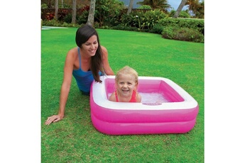 Aire de jeu gonflable Intex Intex piscine gonflable enfant / bébé pataugeoire carree 85 x 85 x 23 cm (couleur aléatoire)