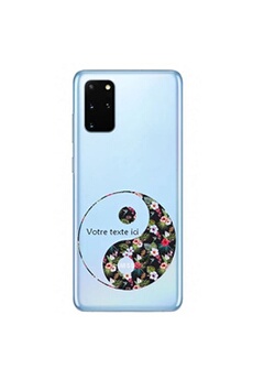 Coque en silicone transparente pour Samsung Galaxy A31 avec motif yin yang tropical