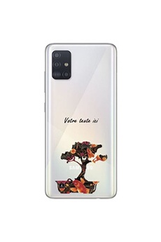 Coque en silicone transparente pour Samsung Galaxy A31 avec motif bonsai japonais