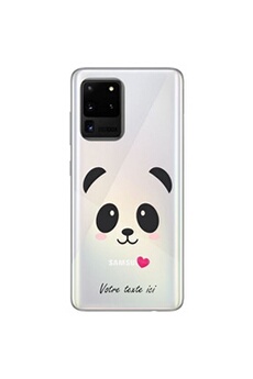 Coque en silicone transparente pour Samsung Galaxy A31 avec motif panda et coeur