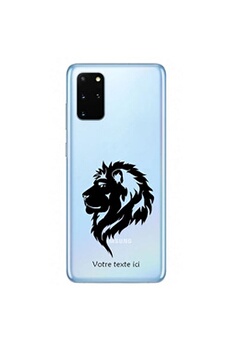 Coque en silicone transparente pour Samsung Galaxy A31 avec motif lion noir