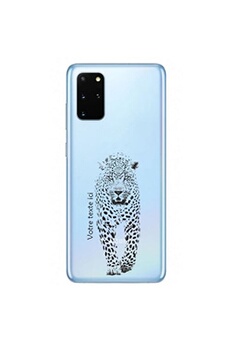 Coque en silicone transparente pour Samsung Galaxy A31 avec motif leopard noir
