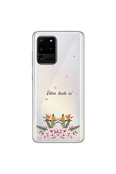 Coque en silicone transparente pour Samsung Galaxy A31 avec motif fleur paradis