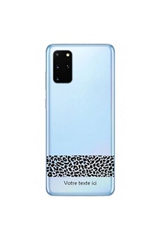 Coque en silicone transparente pour Samsung Galaxy A31 avec motif dentelle leopard noir