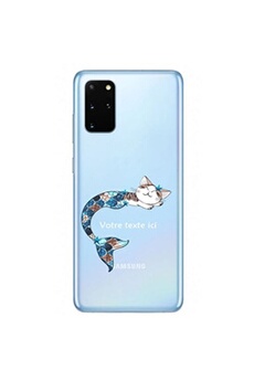 Coque en silicone transparente pour Samsung Galaxy A31 avec motif chat sirene
