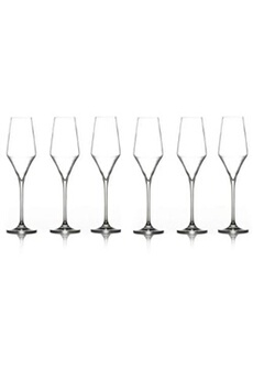 accessoire autour du vin paris prix lot de 6 flûtes à champagne clarillo 22cl transparent