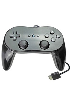 Manette GENERIQUE Manette de Wii classique à distance pour console Wii Noir