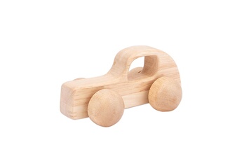 Véhicules miniatures GENERIQUE Wooden push and pull toddler toy baby grip muscle measurement training multicolore