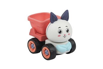 Véhicules miniatures GENERIQUE Pull back cars animal engineering vehicles boys toddlers girls kids gifts cute comme montré