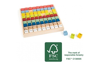 Autres jeux créatifs SMALL FOOT Table de multiplication multicolore educate
