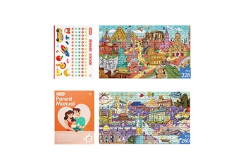 Puzzles GENERIQUE Wooden puzzles for toddler children learning educational puzzles toys for boys multicolore