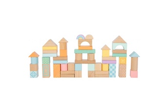 Autres jeux créatifs SMALL FOOT Blocs de construction en bois pastel