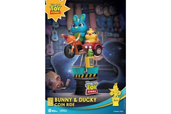 Figurine pour enfant Beast Kingdom Toys Disney coin ride series - diorama d-stage bunny & ducky 16 cm