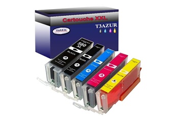 T3azur Cartouche d'encre Lot de 5 cartouches compatibles pour canon pixma ts8252, ts8350, ts8351 - t3azur