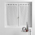 Douceur D'Intérieur Rideau Selena Blanc – Paire De Voilages Polycoton 2x60x90 Cm Avec Passants