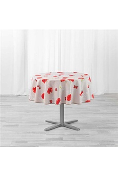 nappe de table douceur d'interieur nappe ronde (0) 180 cm polyester imprimé sweet poppy