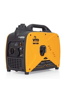 Groupe électrogène Vito Pro-Power Groupe électrogène Inverter 1100W 60 cm3 essence 4T 1.5 CV Silencieux Portable Onduleur