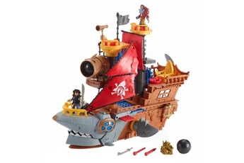 Figurine de collection Fisher Price Fisher-price imaginext bateau pirate requin - 3 ans et +