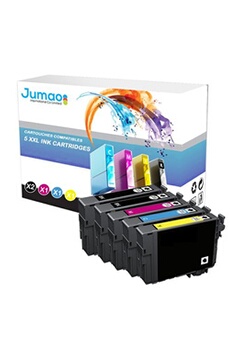 Cartouche d'encre Jumao Lot de 5 cartouches noirs (18,2 Ml) et couleurs (14 Ml) compatibles pour EPSON 603 XL, 4100 4105 - -