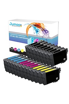 Pack de 20 cartouches noirs (18,2 Ml) et couleurs (14 Ml) compatibles pour EPSON 603 XL, 4100 4105 - -